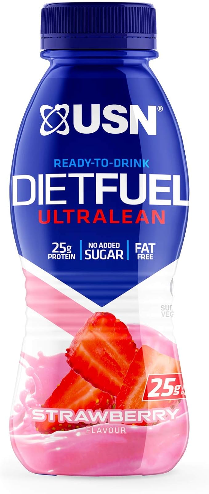 USN Diet Fuel RTD, Strawberry Pack of 8 x 330 ml Amazon.co.uk