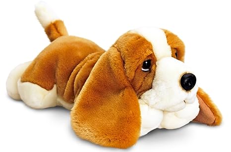 Lashuma Plüschtier Keel Toys peluche perro basset, peluche tumbado aprox. 30 cm