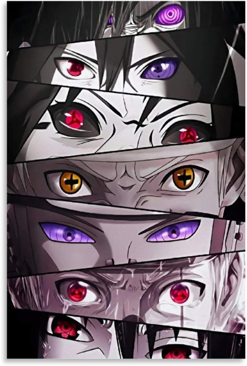 NUOMANAN Anime Naruto Reincarnation Eyes Poster Poster Print Wall Art 