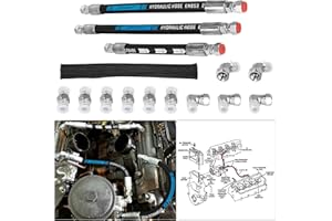 High Pressure Oil Pump HPOP Hoses Lines Kit & Crossover Line for 1999-2003 Ford 7.3L Powerstroke Diesel F250 F350 F450 F550 F