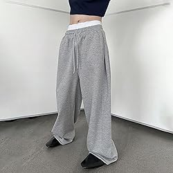 Baggy Sweatpants Men Wide Leg Sweats Pants Loose