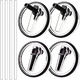 Siapuia 4 Pack Replacement Lids Compatible with HydroJug 40 oz Travel Tumbler with Handle, Spill-Proof and Leak-Proof Water Bottle Lids Cover (Not for Stanley)