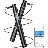 RENPHO Smart Jump Rope, Fitness Skipping Rope with APP Data Analysis, Workout Jump Ropes for Home Gym, Crossfit, Jumping Rope