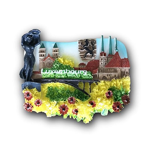 Luxemburgo 3D Imán de Refrigerador Recuerdos Turísticos Resina ...