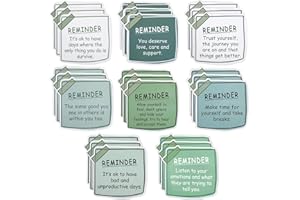 24pcs Mental Health Awareness Stickers, Paper Mental Health Reminders Encouraging Word Self-Adhesive Decor Positive Psycholog