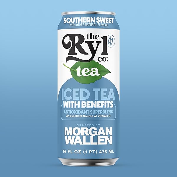 RYL ICED TEA, WALLEN’S SWEET TEA, ANTIOXIDANT SUPERBLEND, NO ARTIFICIAL INGREDIENTS, 16.0 FL OZ (12-PACK)