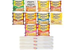 Maruchan Ramen Noodle 10 Flavors Variety Pack - 20 Count Set With MunchMo Chopsticks