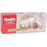 David's Cookies Gourmet Butter Pecan Meltaway Singles - Gourmet Cookie Snacks With Crunchy Pecans and Powdered Sugar - Pure C