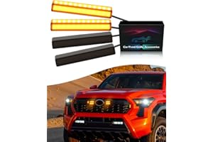 4Pcs Amber Grill Lights for 2024 2025 Toyota Tacoma LED Grille Marker Light 4th Gen Tacoma Accessories Front Bumper Raptor La
