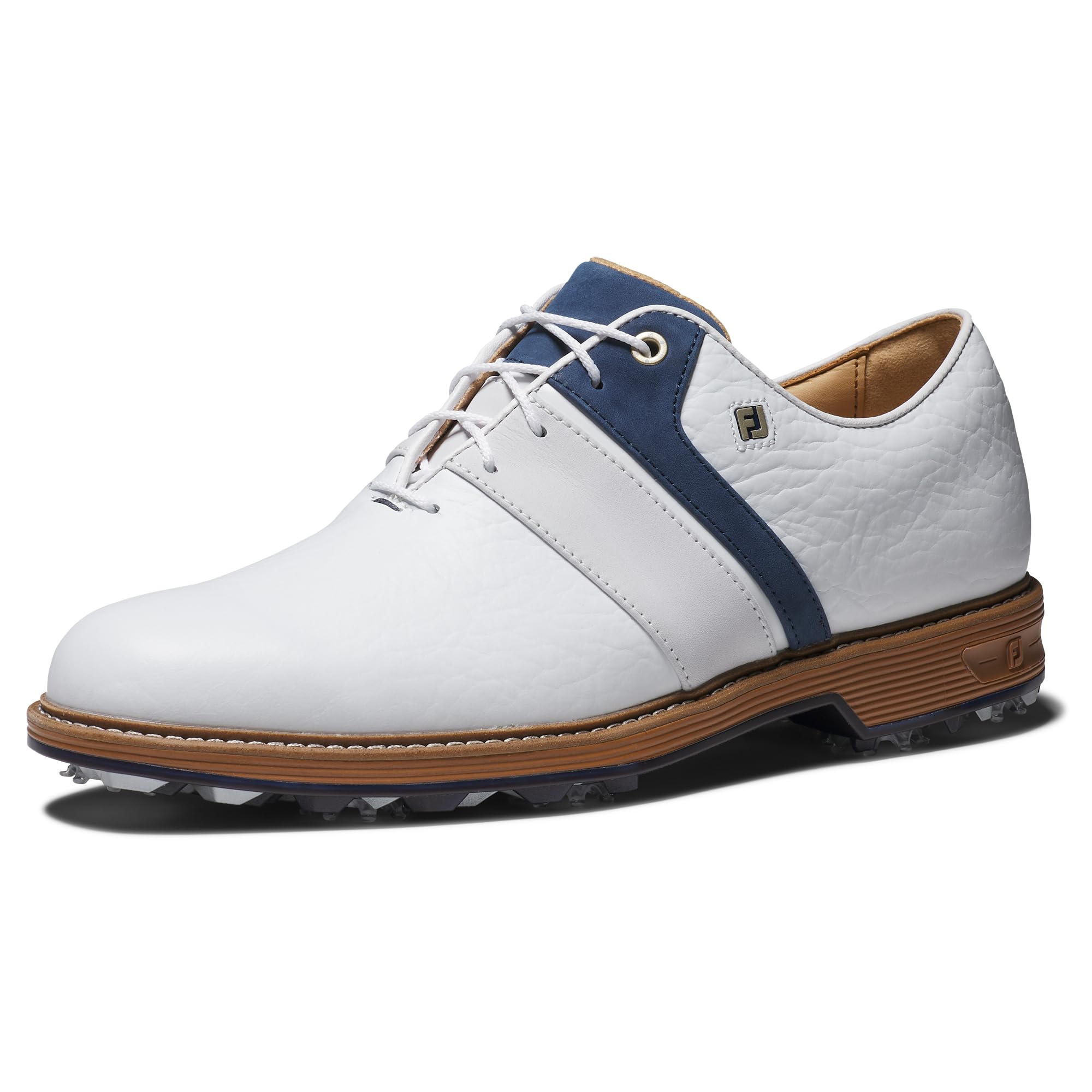 FootJoy Men's Premiere Series - Packard LX Previous Season Style Golf Shoe, White/Navy/White, 9 Image