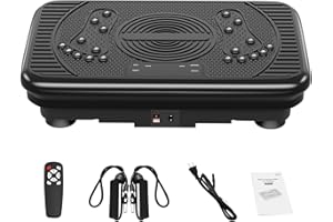 Orchidleaf Vibration Exercise Plate for Women – 99 Speed Compact Platform with Remote & Resistance Bands for Lymphatic Drainage, Leg Slimming & Home Fat Burn