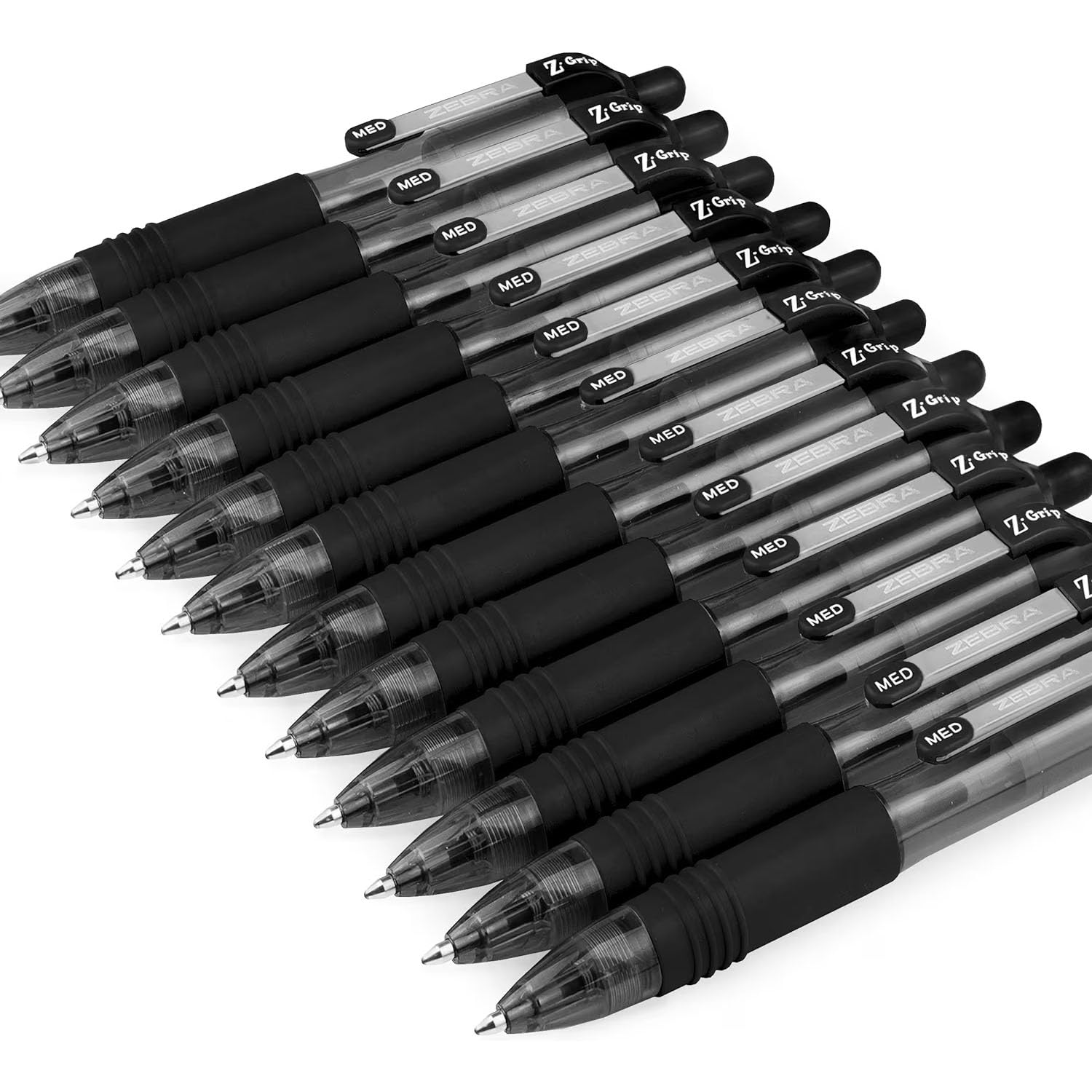 Zebra Z-Grip Smooth Mini Retractable Ballpoint Pens - 1.0mm Nib Tip - Black - Class Pack of 20