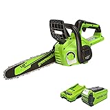 Greenworks 40V 12" Cordless Compact Chainsaw