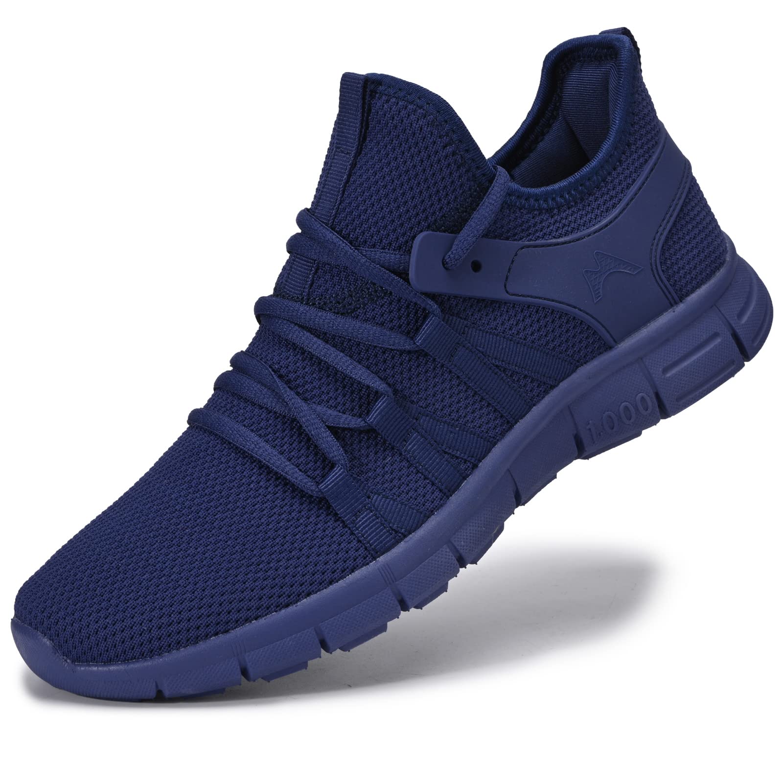 Photo 1 of AOE Womens Walking Running Shoes Ultra Lightweight Breathable Mesh Tennis Shoes Non Slip Athletic Workout Gym Sneakers 8.5women / 7.5men Blue
