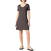 Amazon Essentials Women's Regular Short-Sleeve V-Neck Swing Dress