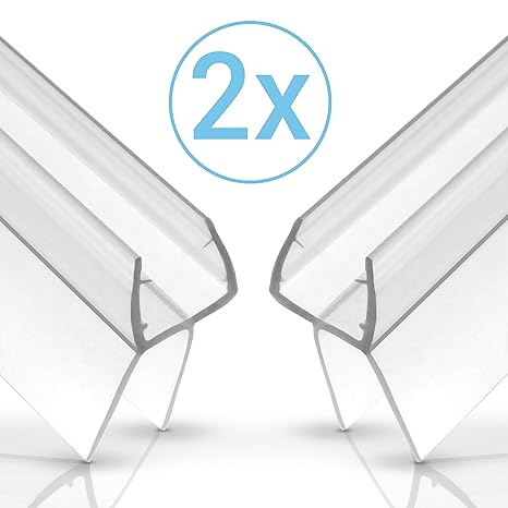 EINFÜHRUNGSANGEBOT - Balder 100cm Universal Duschdichtung [Doppelpack] - Ideale Dichtung für 6mm, 7mm und 8mm Glastür - Langl