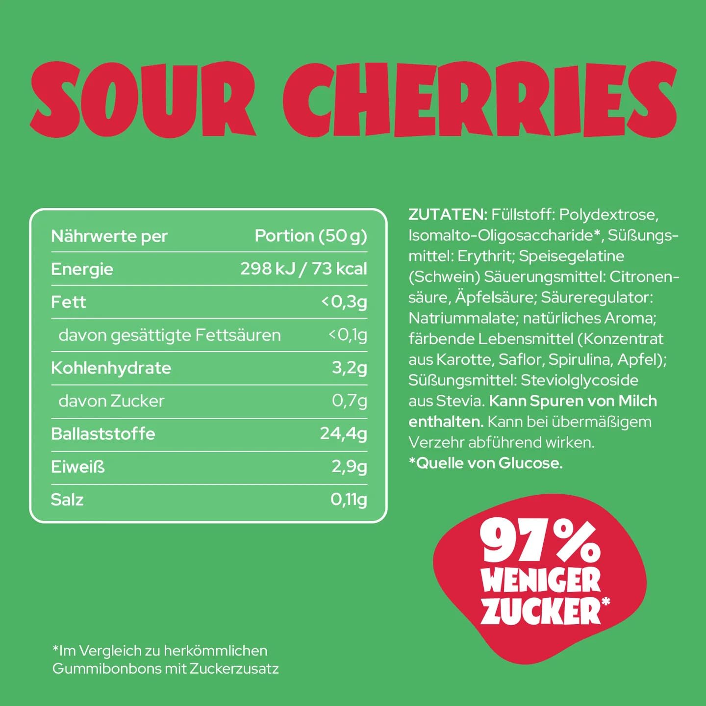 ahead Fruchtgummis Probierpaket 12 x 50g Großpackung | Gummibärchen ohne Zuckerzusatz | Nur 1g Zucker & 73 kcal pro Packung | Low Carb Süßigkeiten 2