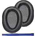 WH-H900N Replacement Ear Pads Protein PU Leather Ear Cushion Compatible with Sony WH-H900N and MDR-100ABN Headphones (Black)