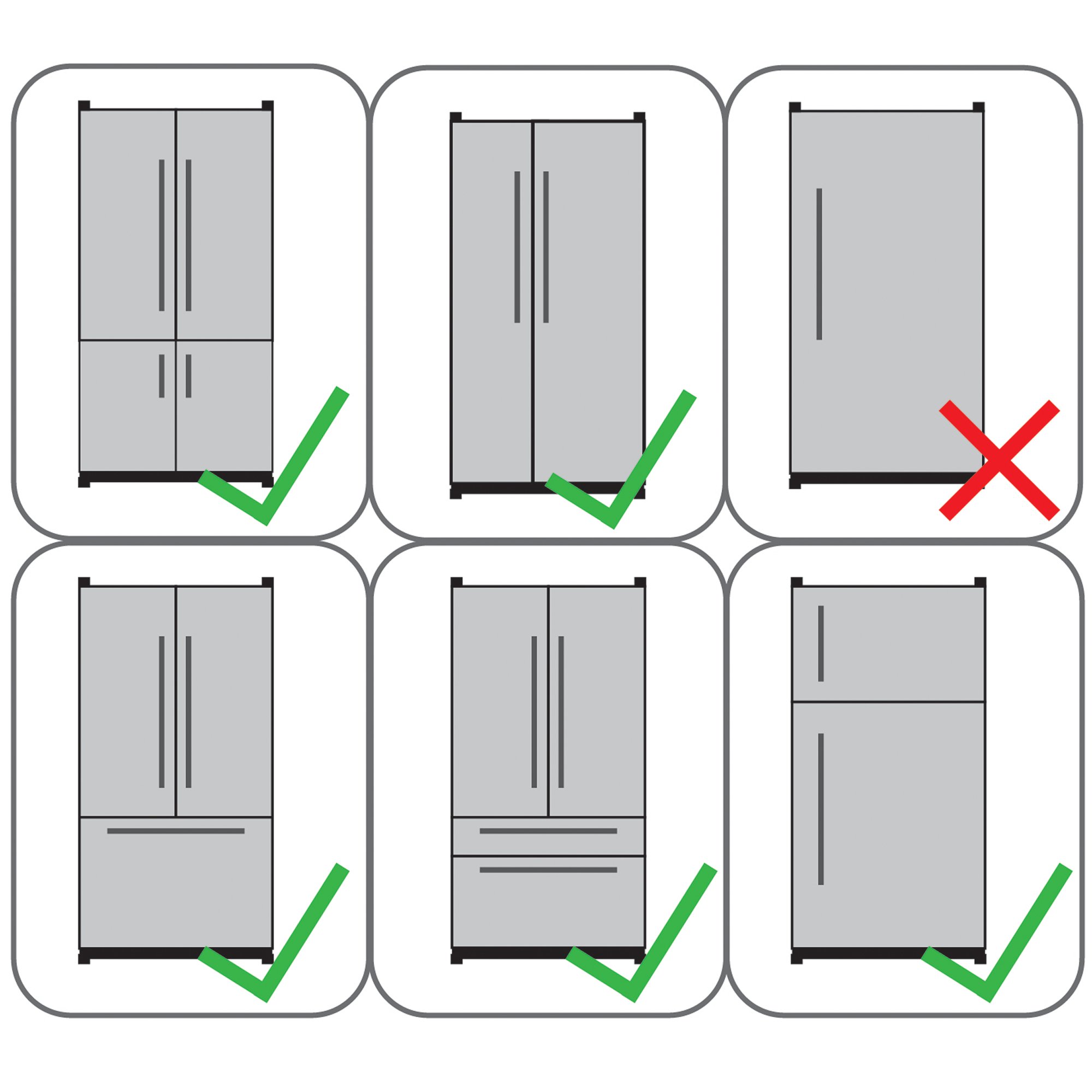 Qdos Safety Adhesive Fridge/Freezer Lock | Chrome | Easy One Handed Operation - Patented ZeroPinch Design - Unique Modern Design Refrigerator Lock - Baby Proofing Doesn't Have to be Ugly