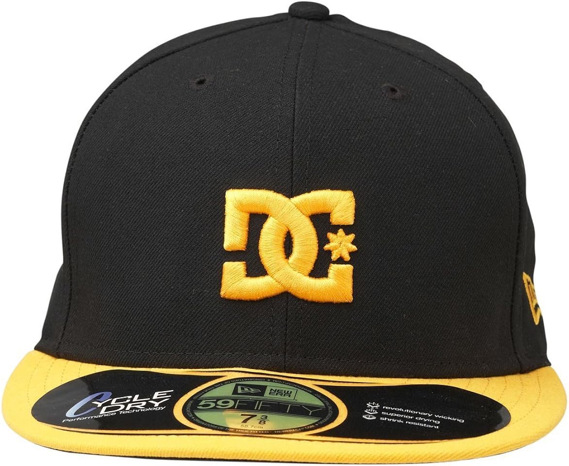 DC Shoes Mens Shoes Empire Se - New Era 59Fifty Hat - Men - 71 - Black Blk/Blazing Yellow 71/8: Clothing