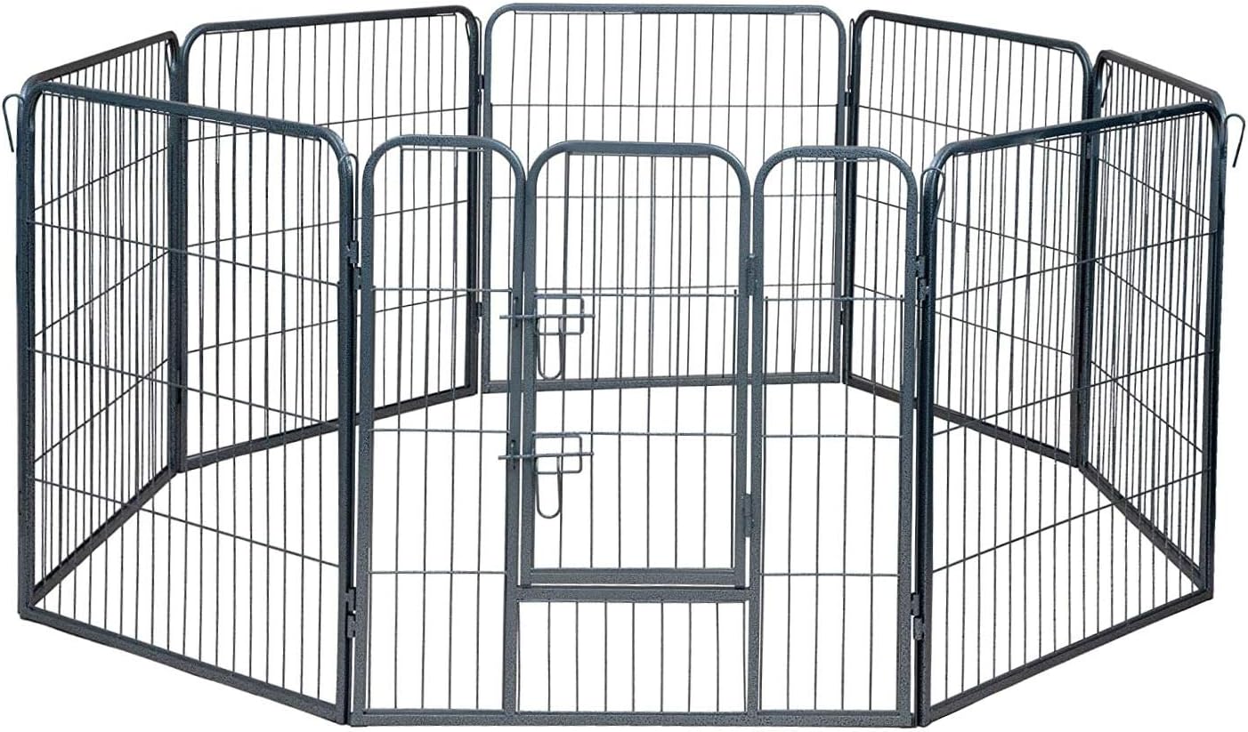 oxgord heavy duty metal tube exercise pet playpen