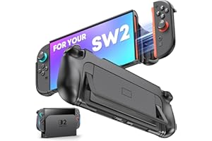 AIFASTERFLY Protective Case for Nintendo Switch 2 2025 Fits Original Dock, Ergonomic Grip Protective Case Accessories with Quick-Release Joycon Design for Switch 2, Portable for Travel, Lightweight & Scratchproof