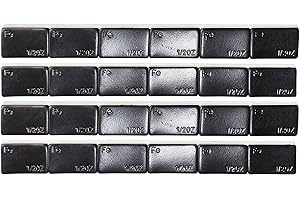 ACCRETION 1/2 Oz Black Adhesive Backed Wheel Weights (12 Oz Pack)