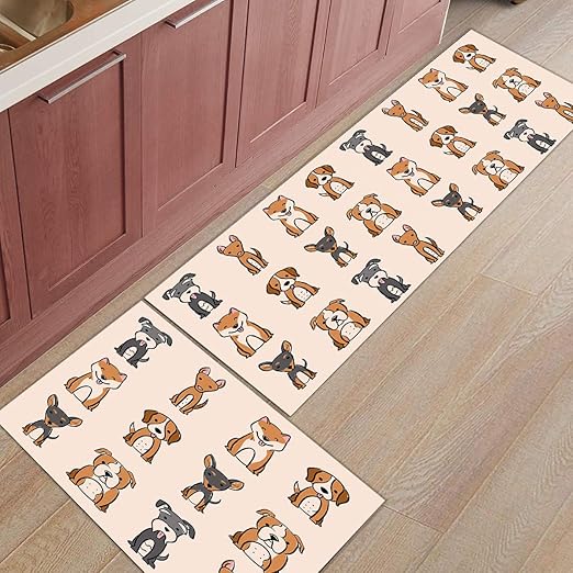 FAMILYDECOR - Alfombra de cocina para piso, con parte trasera de goma