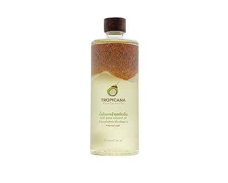 Tropicana Oil Bio Kokosnussöl Extra Nativ in 500 ml Coconut| 100% Vegan Kokosöl fraktioniert | Bio Qualität Nativ und Kaltgep
