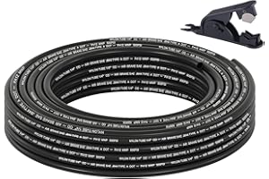 Boeray 35FT 1/4 DOT Air Line SAE J844 PA12 Nylon Air Hose with Cutter 1/4” OD Pneumatic Tubing DOT Approved 1/4 Air Brake Hos