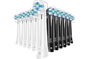 SCOTZEL 12PCS IO Replacement Heads Compatible with Oral B IO 2/3/4/5/6/7/8/9/10/Deep Clean Series Electric Toothbrush, Brush Heads Compatible with Oral B IO for Teeth Cleaning (Black/White)