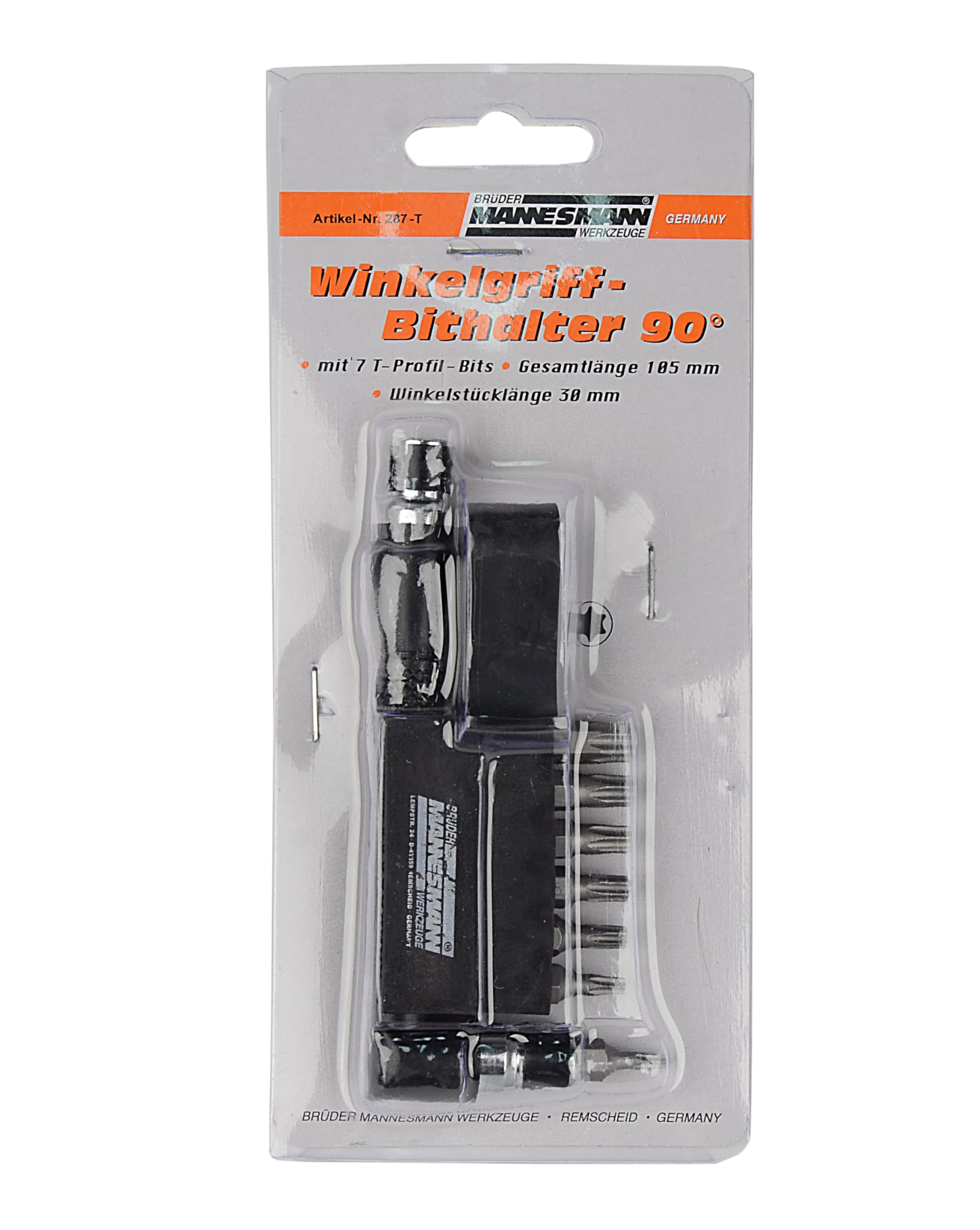 Brueder Mannesmann Tools M T - 287 Angled Handle Bit Holder