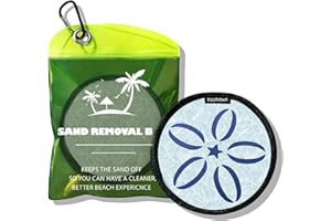 Beach Sand Remover Wipe Mitt – Natural Corn-Starch Sand Removal Eraser Bag for Family, Kids & Women | Travel Essential for Be