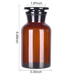 Kestun Lab Glass Borosilicate Reagent Bottle,Wide