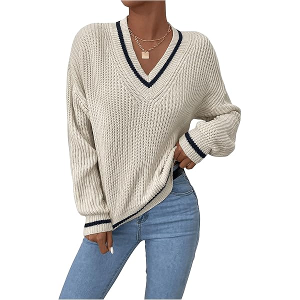 Sudadera A Rayas De Gran Tamaño Con Cuello Redondo Para Mujer, Bloque De Color, Manga Larga