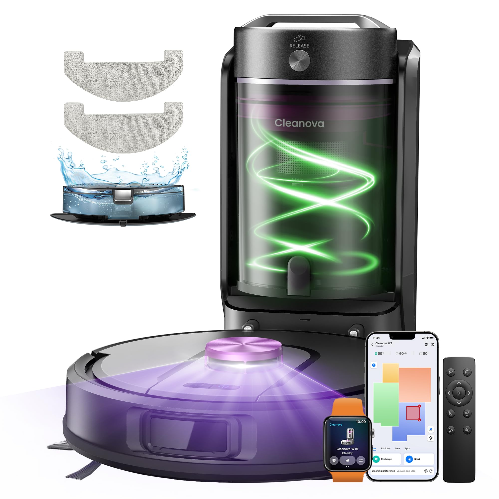 Vexilar Robot Vacuum and Mop w...