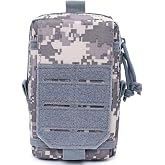 GZWER Military Tactical 1000D Laser Cut Molle Admin EDC Pouch | Utility Gadget Organizer Tool Holster CellPhone Holder Waist Pack Smartphone Pouch Molle Admin Pouches for Outdoor Sports