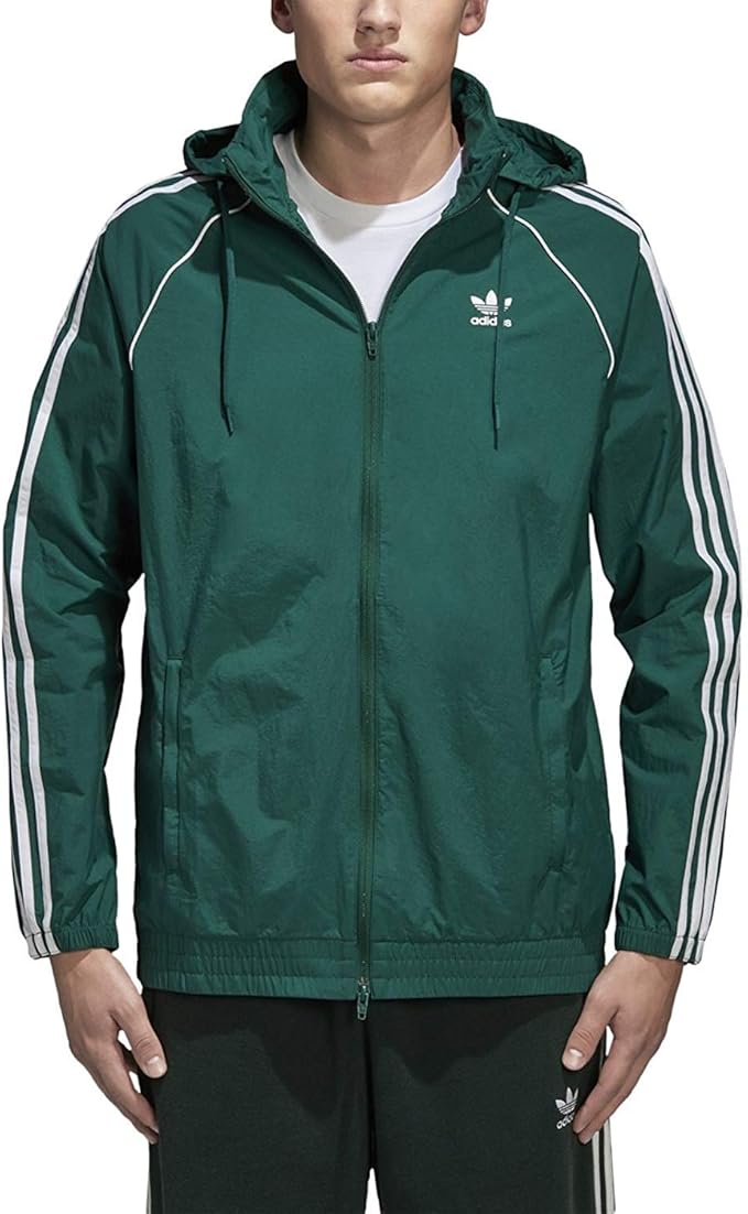 green adidas windbreaker jacket