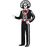 Morph Day Of The Dead Costume For Men, Mariachi Costume Men, Dia De Los Muertos Costumes For Adults, Halloween Costumes Adult