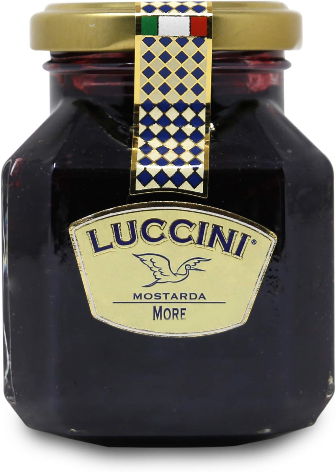 Luccini Artisanal BlackBerry Mostarda - Italian Speciality Food, Traditional Recipe - 240g / 8.46oz