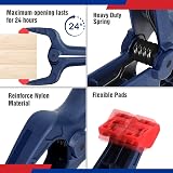 WORKPRO 4-Pack 115mm Mini Bar Clamps & 8 Spring Clamps for Woodworking view 2