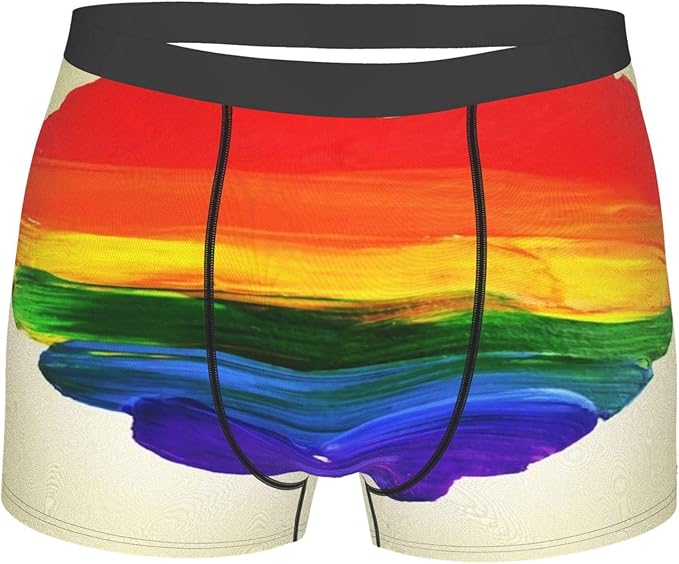 Heart Shaped Gays Lesbians LGBT Pride Men's Boxer Briefs Soft