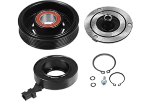 X AUTOHAUX 1 Set AC Compressor Clutch Replacement for Jeep Grand Cherokee 3.6L 2011-2016 Black