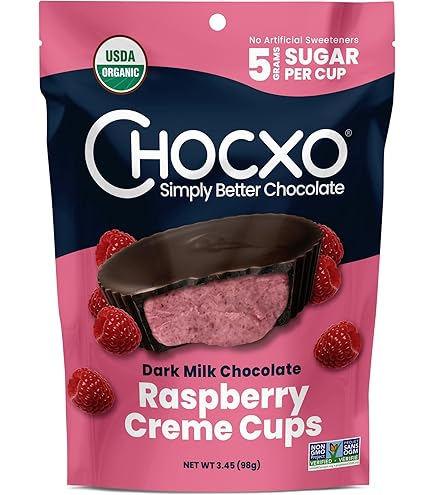 Amazon.com: Chocxo, Organic Dark Chocolate Peppermint Cup, 3.45