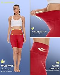 CAMPSNAIL Biker Shorts Women with Pockets