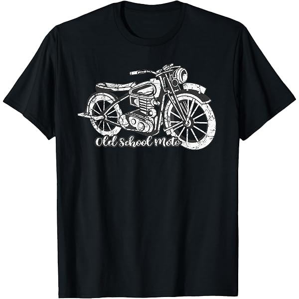 Amazon.com: Vintage Style Motorcycle Retro Distressed Design T