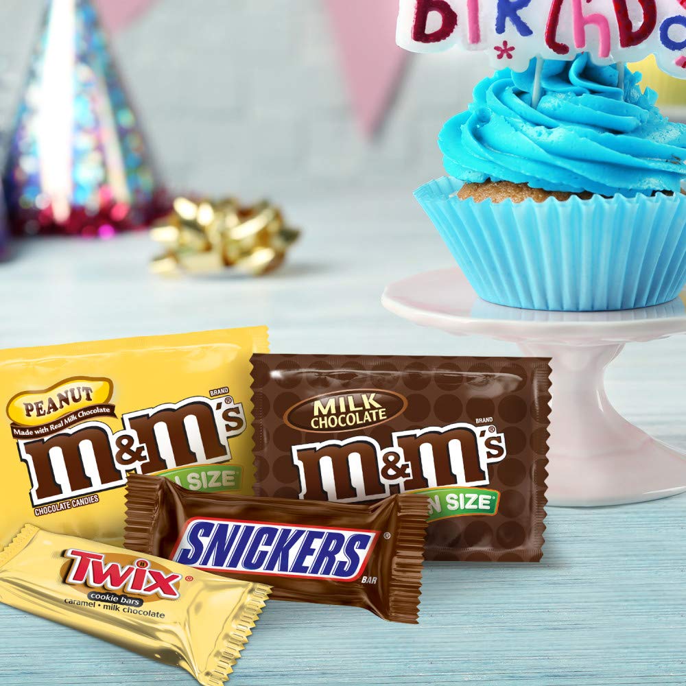 SNICKERS, M&M'S & TWIX Fun Size Chocolate Candy Variety Mix, 33.9-Ounce 60 Piece Bag : Grocery & Gourmet Food