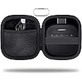for Bose New SoundLink Micro 2nd Gen Speaker Protective Case, Black | EVA Hard Shell, Soft Velvet Lining, Durable Wrist Strap