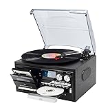 Vintage 9-in-1 Record Player Turntable with