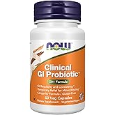 NOW Supplements, Clinical GI Probiotic&trade;, 50+, Gluten Free, 60 Veg Caps